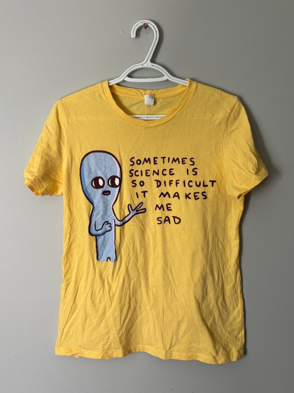 Nathan W. Pyle Strange Planet Alien Graphic T-Shirt Yellow Women's XL